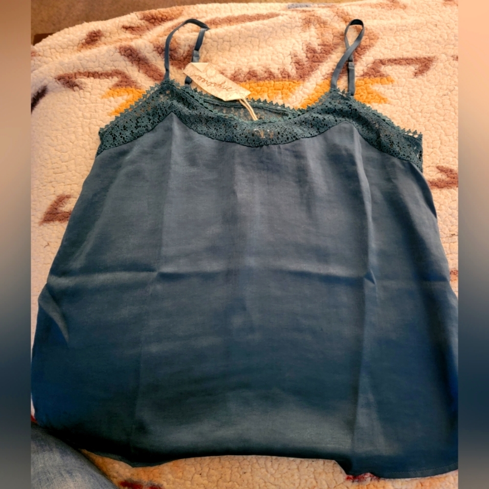 Mystree light of my life trim cami-teal